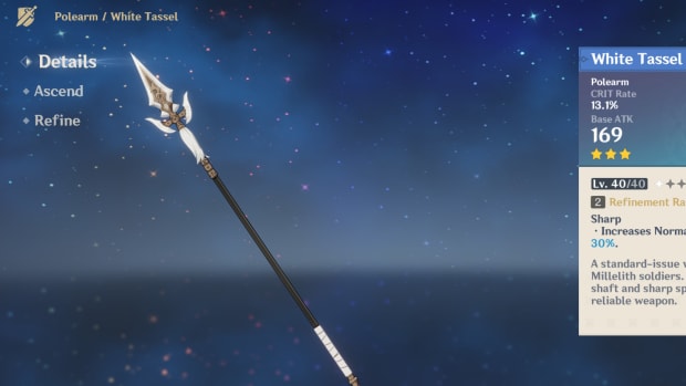 Genshin Impact White Tassel screenshot.